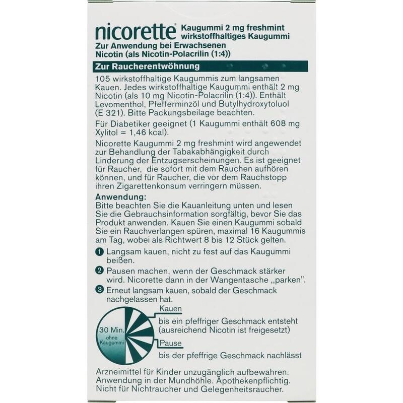 NICORETTE Kaugummi 2 mg freshmint