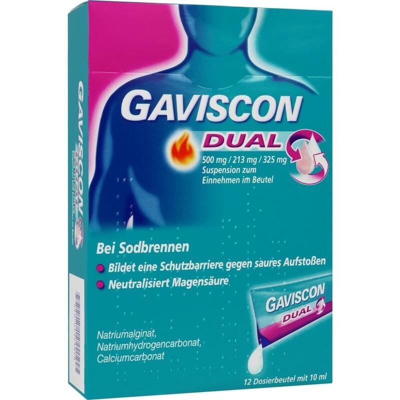 GAVISCON Dual 500mg/213mg/325mg Susp.z.Einn.Btl.