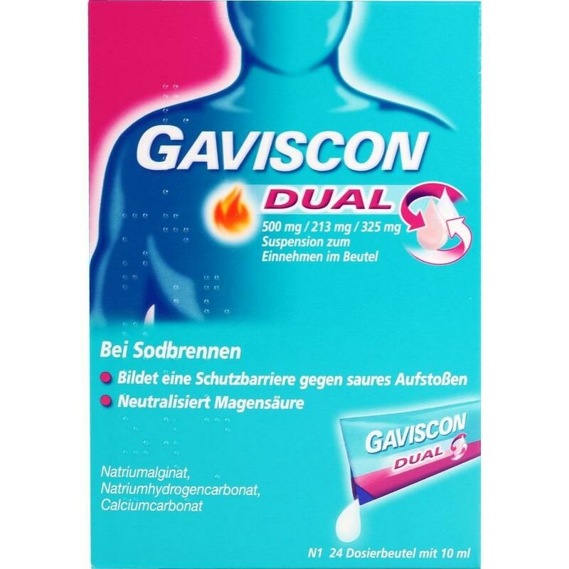 GAVISCON Dual 500mg/213mg/325mg Susp.z.Einn.Btl.