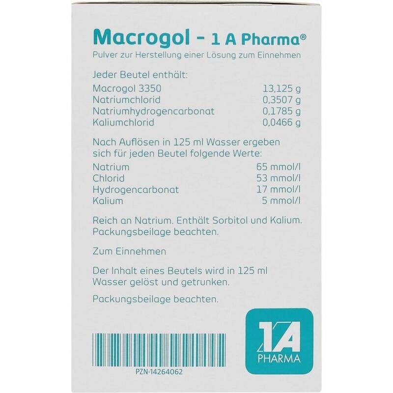 MACROGOL-1A Pharma Plv.z.Her.e.Lsg.z.Einnehmen