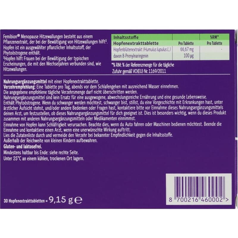 FEMIBION Menopause Hitzewallungen Tabletten